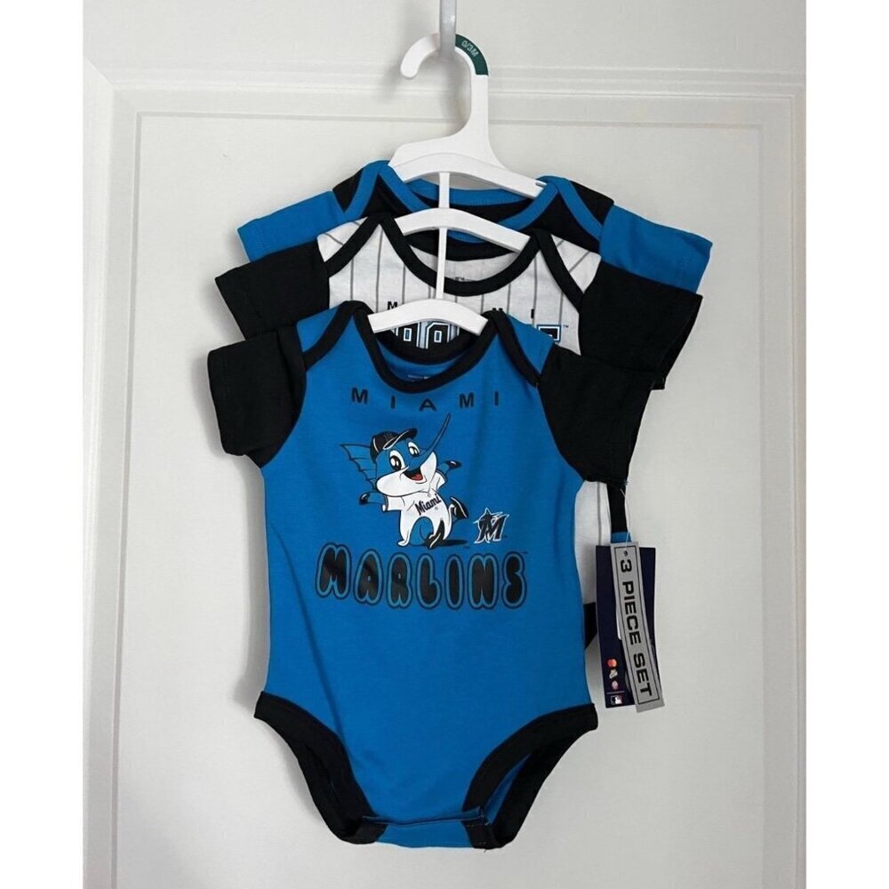 Miami Marlins Baby Onesies NEW